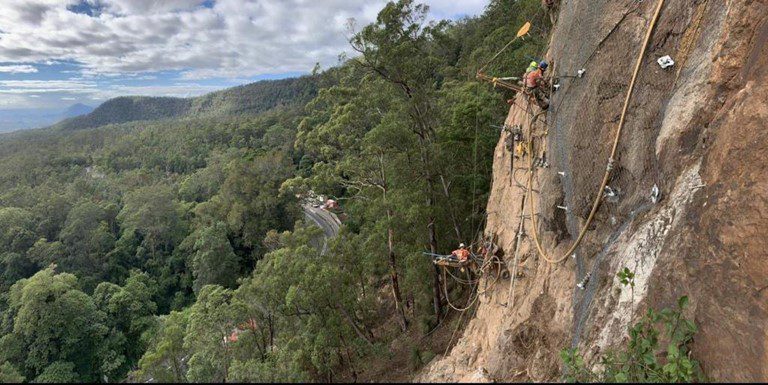Cunningham's Gap Rockfall Protection, QLD